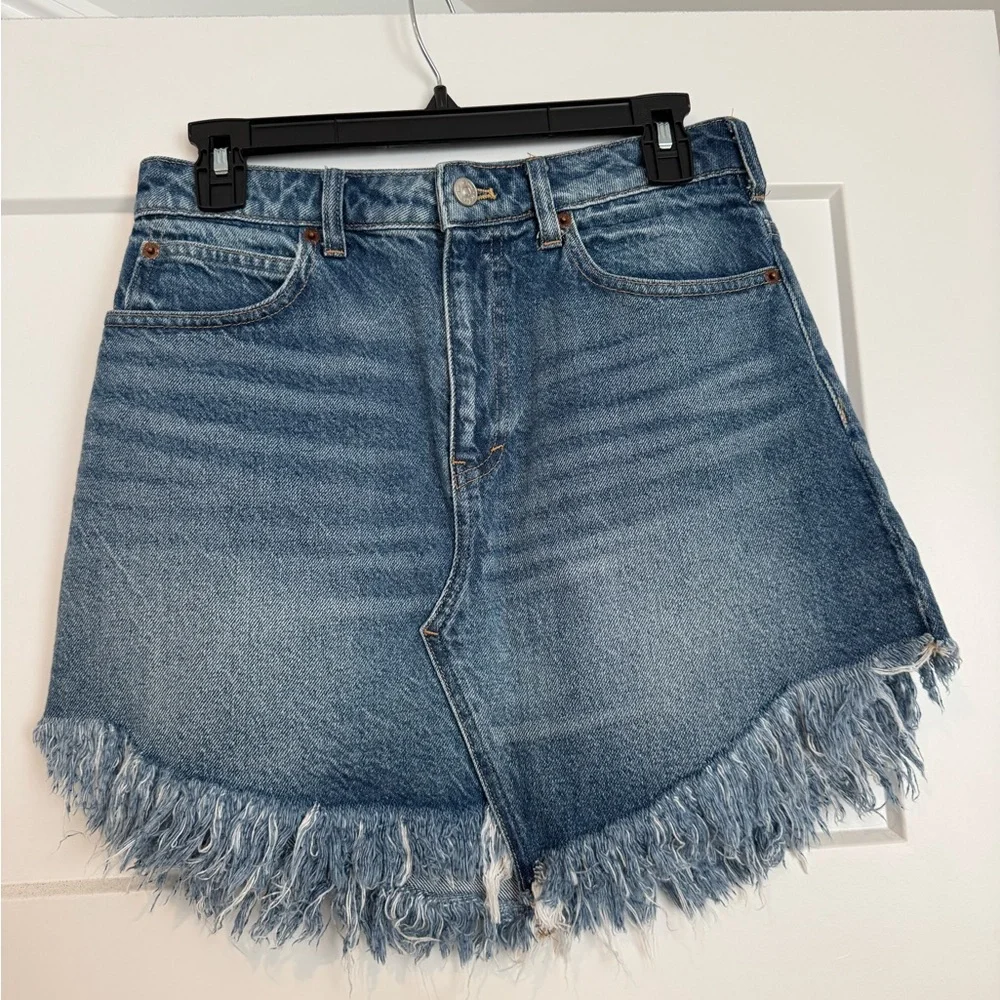 We The Free People Denim Mini Skirt